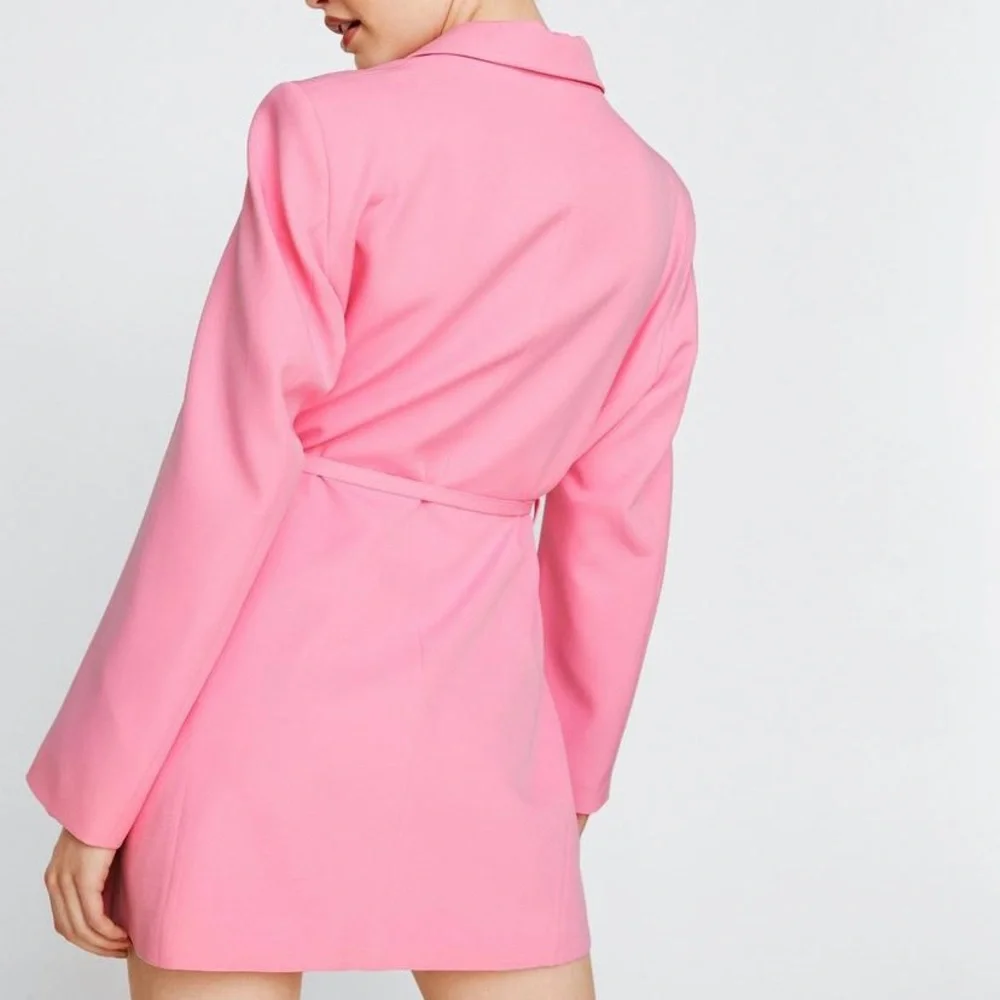Tie Waist Tailored Blazer Dress - Picture 5 of 8